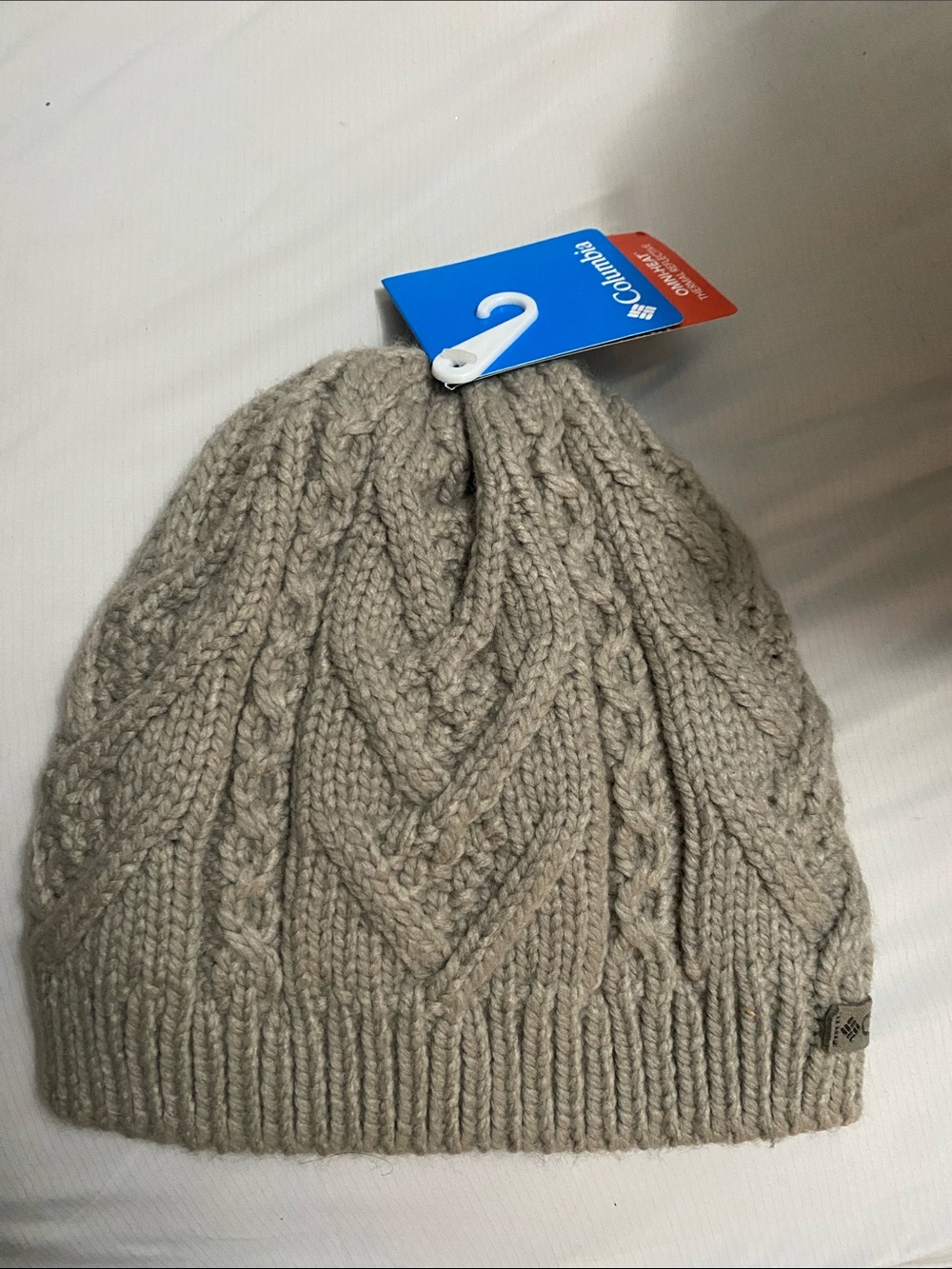 Columbia Cable Knit Beanie - Taupe